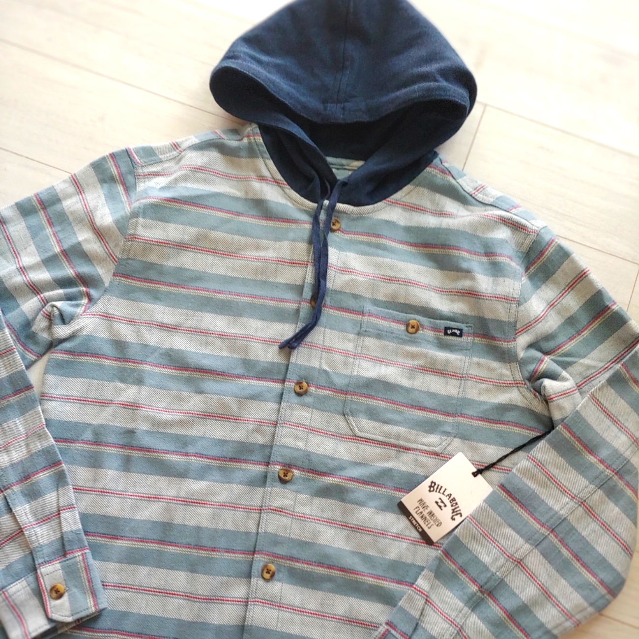 Billabong New Mens Baja Stretch Flannel Shirt Jacket